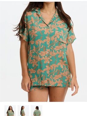 Benoa Swim Shirt Dress/Tropics